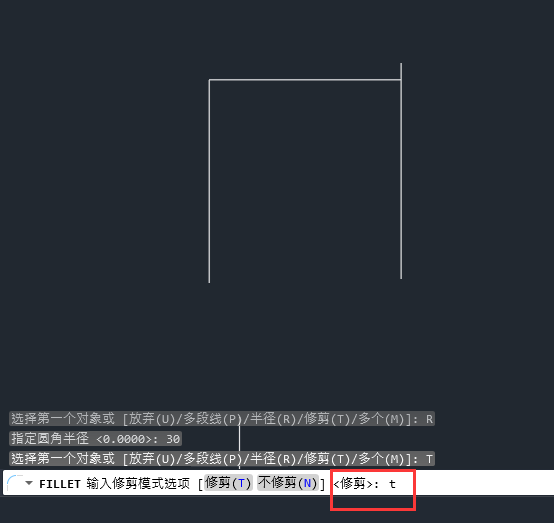 cad圆角怎么画不出来