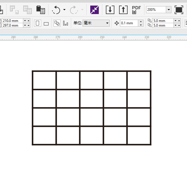 cdr表格制作的方法
