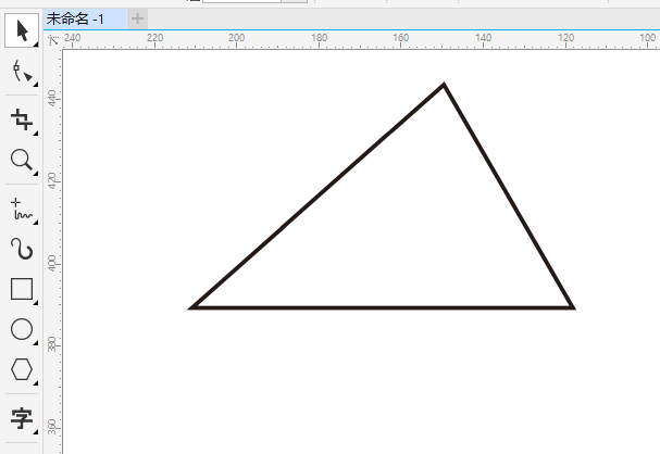 cdr三角形怎么改变角大小