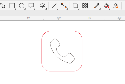 CDR怎么画微信电话小图标
