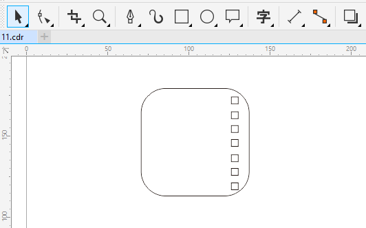 CDR如何画影音图标