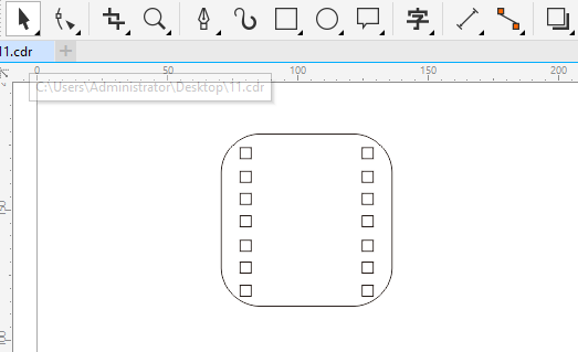 CDR如何画影音图标