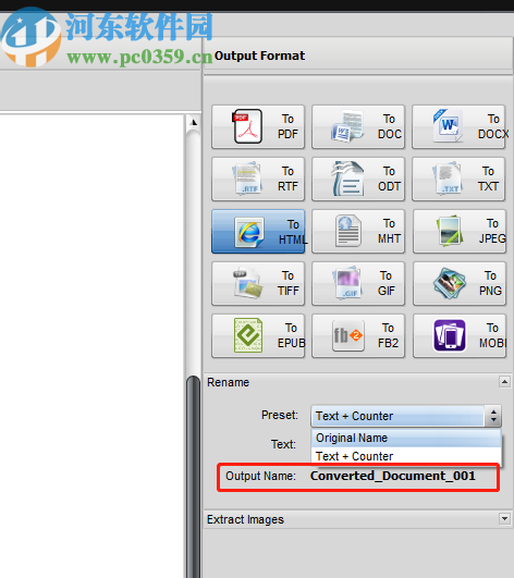 Soft4Boost Document Converter将PDF转换成HTML文件的方法