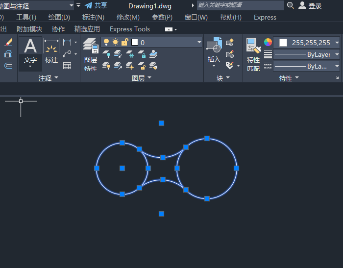 CAD怎么把不同颜色的线型改成统一颜色
