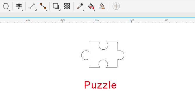 CDR怎么画PUZZLE拼图的方法