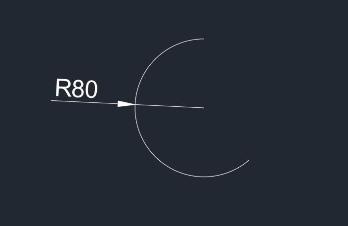 CAD半圆怎么标注