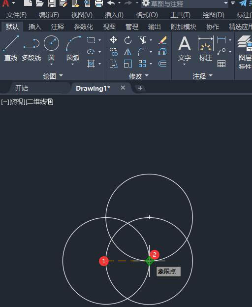 cad画圆形八个花瓣