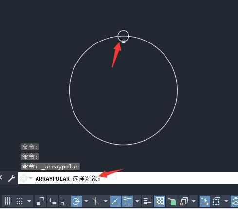 cad在一个圆上画六个小圆