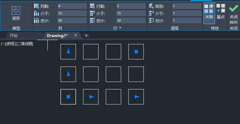 CAD矩形阵列怎么用