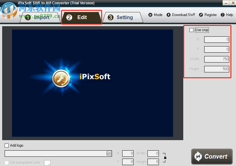 iPixSoft SWF to AVI Converter把SWF转换成AVI视频的方法