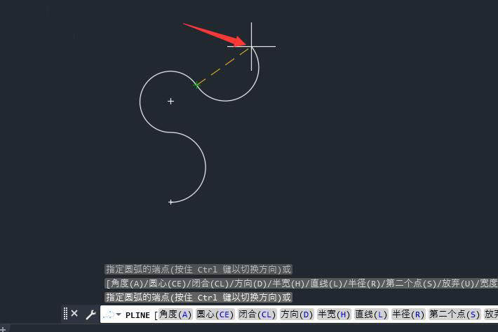 cad2022画连续不同半径的弧