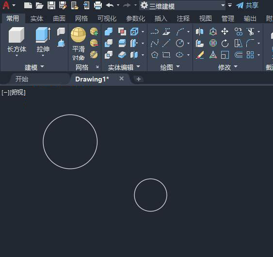 cad圆与圆之间的圆弧连接