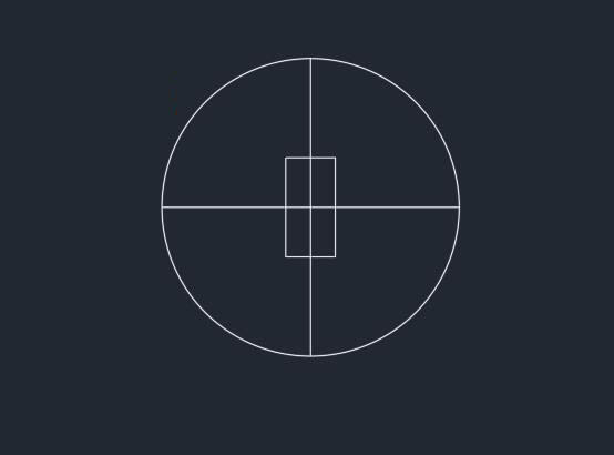 cad圆内接二比一的矩形