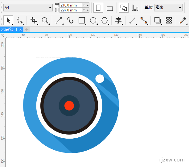 CDR怎么画2.5D的相片图标