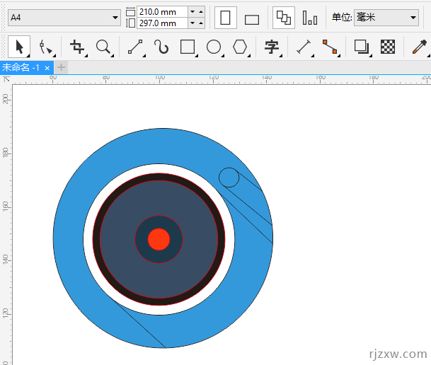 CDR怎么画2.5D的相片图标