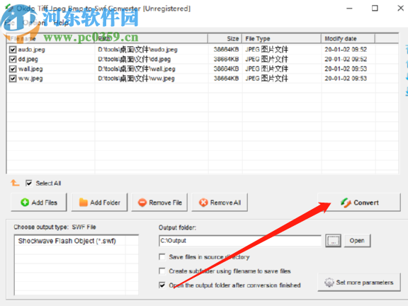 Okdo Tiff Jpeg Bmp to Swf Converter把图片转换成SWF的方法