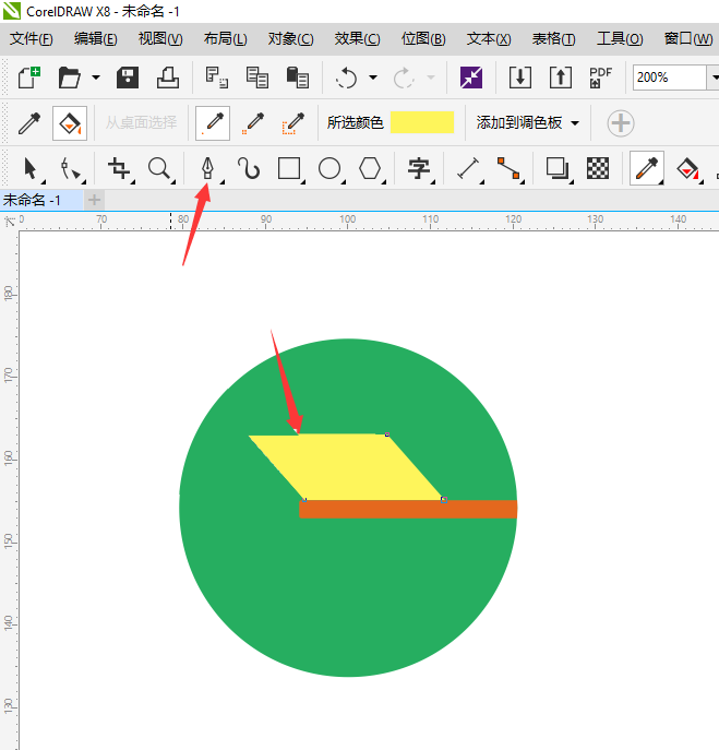 CDR怎么设计一个箭靶图标