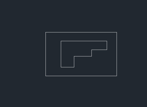 用CAD矩形画练习1-2里面坐标画线