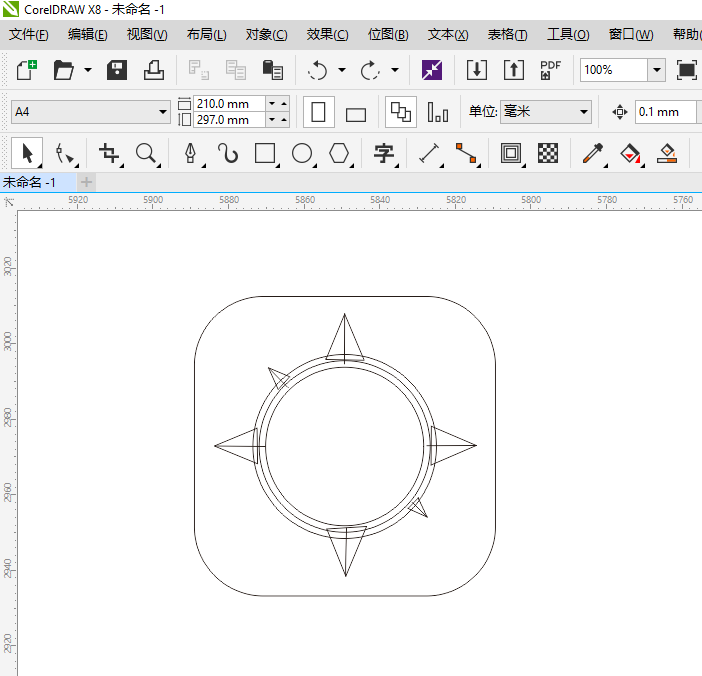 safari图标怎么用CDR软件设计