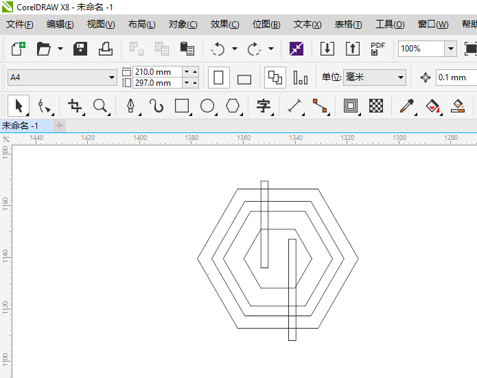 CDR怎么以六边形为主题设计LOGO