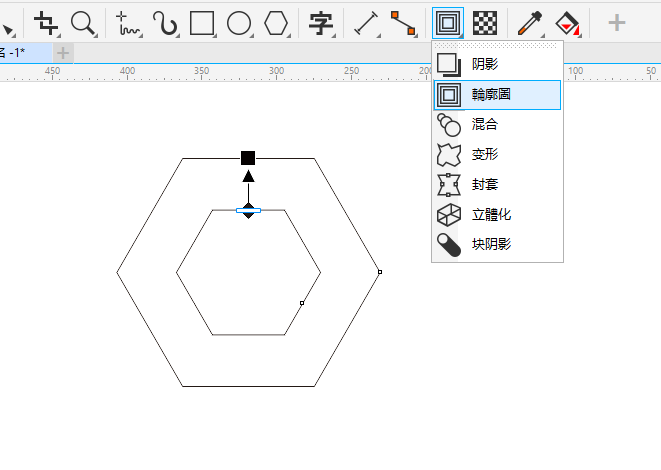 CDR怎么以六边形为主题设计LOGO