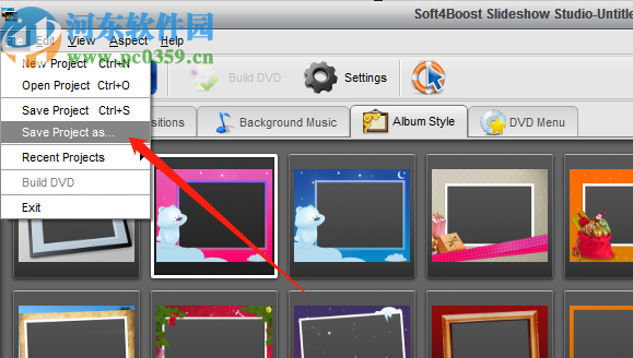 Soft4Boost Slideshow Studio制作图片幻灯片的方法