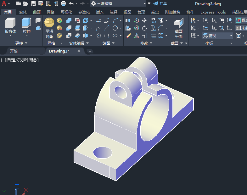 cad怎么给实体倒角