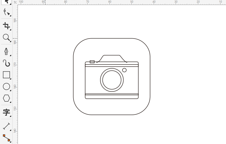 CDR怎么画苹果相机图标