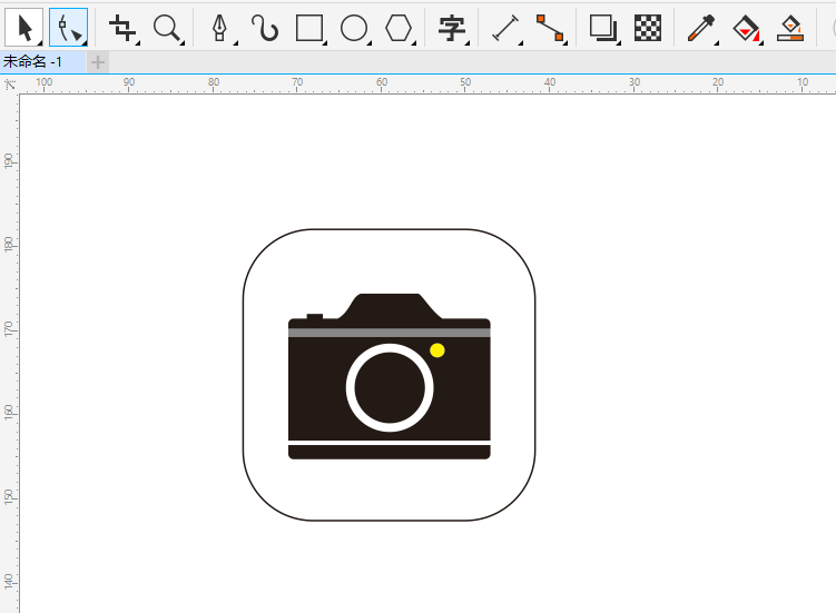 CDR怎么画苹果相机图标