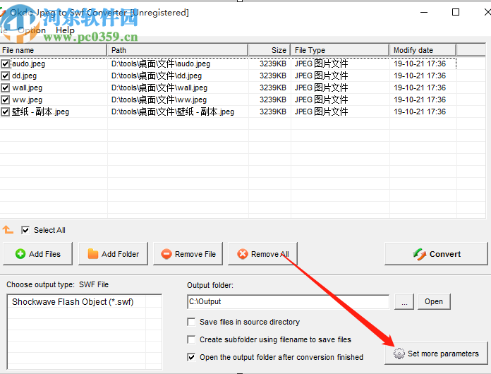 Okdo Jpeg to Swf Converter将JPEG图片转换成SWF的方法