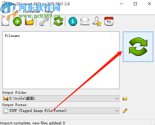 Easy2Convert PCD to TIFF将pcd文件转换成TIFF格式的方法
