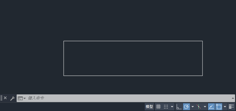 cad绘制一个100×25的矩形