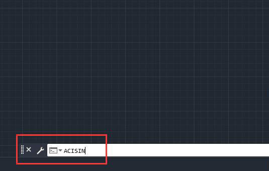 CAD2022中ACISIN命令是什么意思怎么用