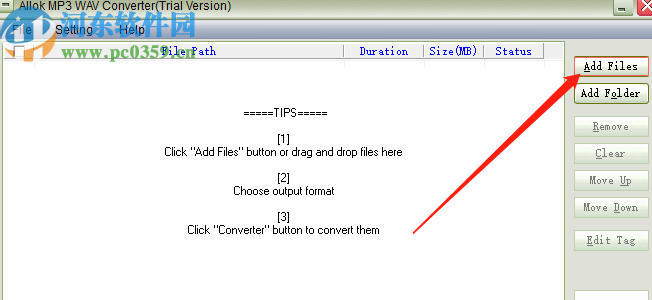 Allok MP3 WAV Converter将MP3转换成WAV的方法