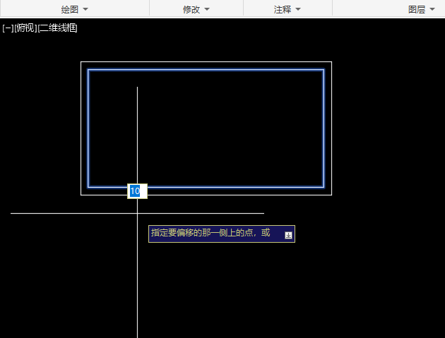 cad怎么画双层矩形