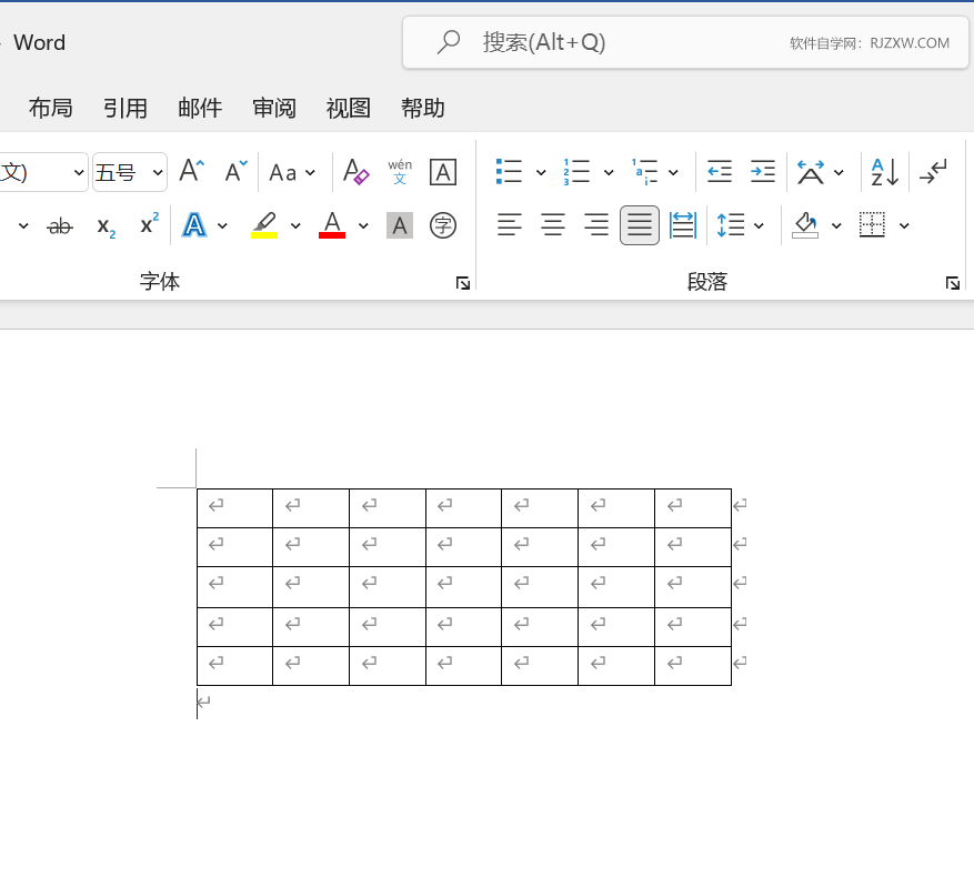 word2019怎么调整所有的列宽