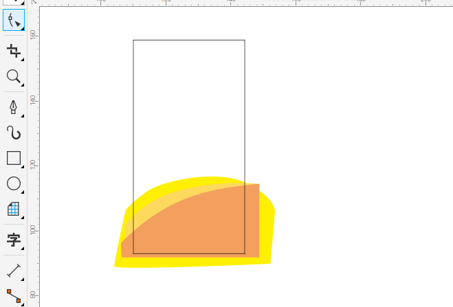 cdr怎么去掉超出的图