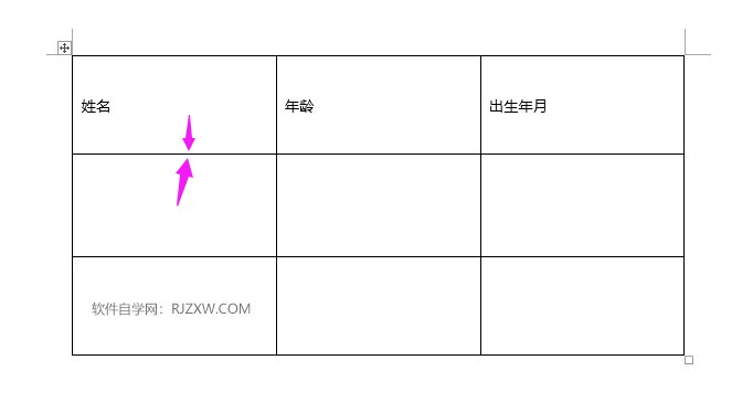 word2019表格怎么调整行高？