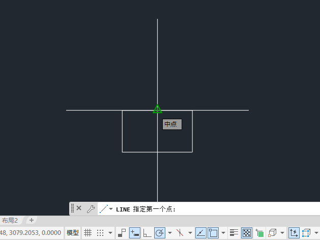 cad2022怎么找中点