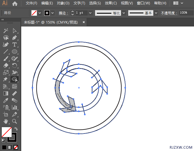 ai怎么画环岛行驶图标