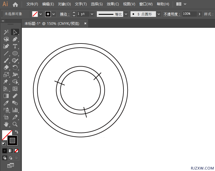 ai怎么画环岛行驶图标