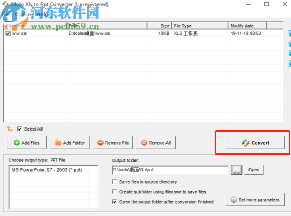 Okdo Xls to Ppt Converter将表格转换为PPT的方法