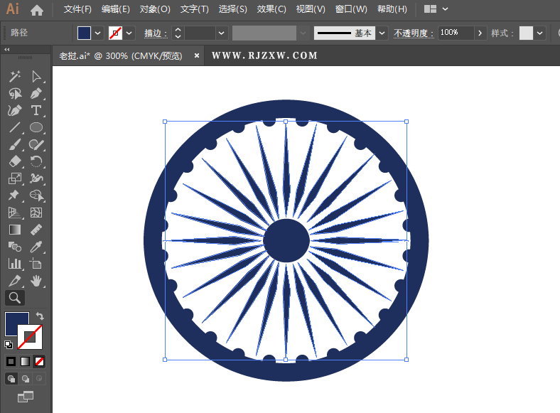ai怎么画印度国旗