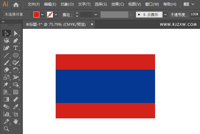ai怎么画老挝国旗
