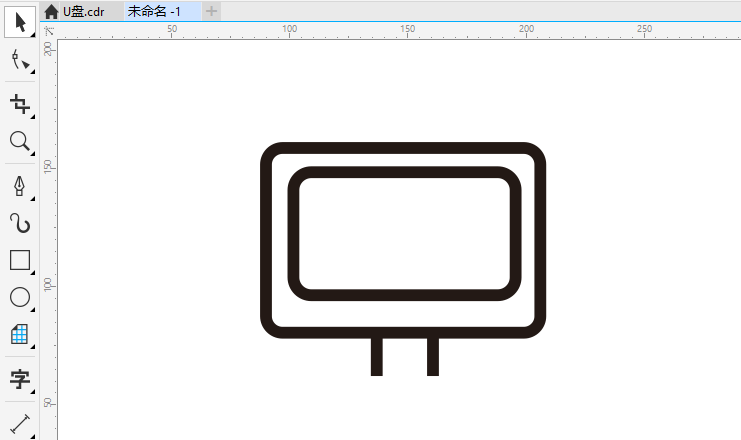 CorelDRAWX8怎么画液晶显示器图标