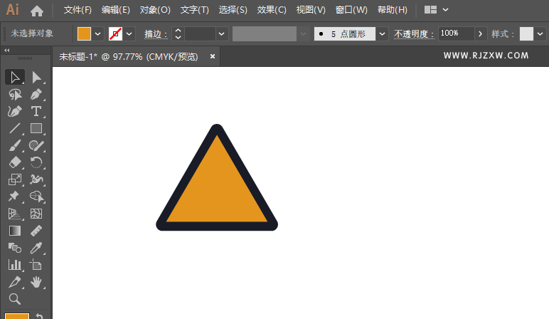 ai怎么画向左急转弯交通图标