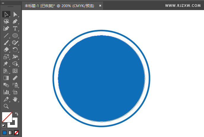 ai怎么画直径和向右转弯的交通指示图标