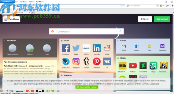 Pale Moon浏览器清除缓存的方法步骤