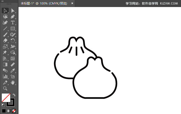 ai怎么绘制包子的卡通图
