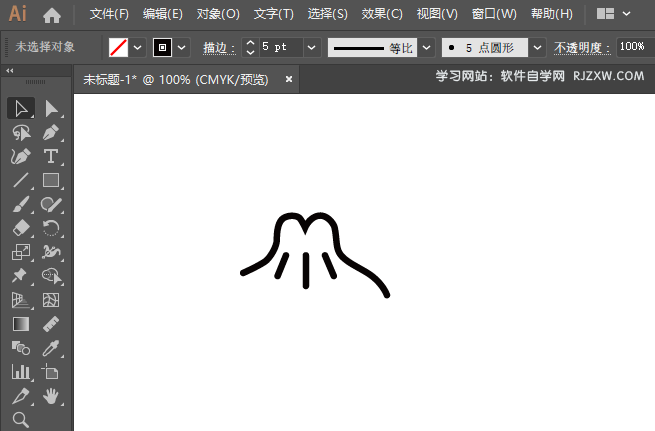 ai怎么绘制包子的卡通图